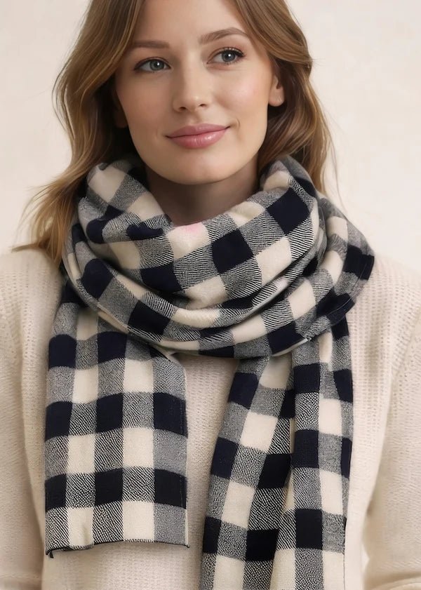 Timeless Stripe Flannel Scarf - ELLY