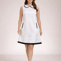 Vintage - Inspired Monochrome Shift Dress - ELLY