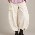 Vittoria Panna Cargo Balloon Trousers, product-focused lower-body view emphasizing the balloon-leg silhouette and cargo pockets