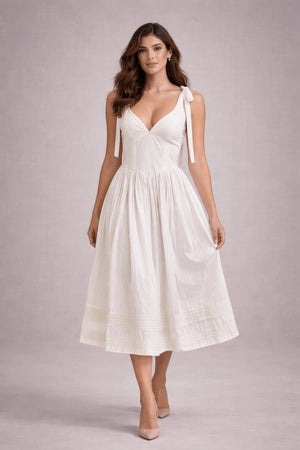 White Lace Midi Dress – ELLY - ELLY