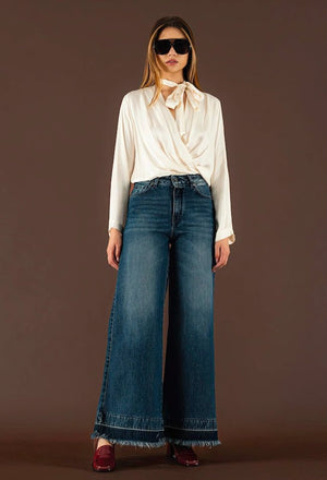 Wide - Leg Denim Jeans - ELLY
