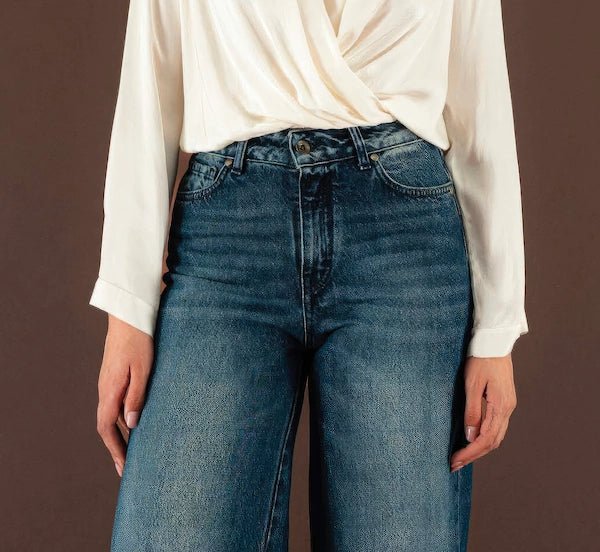 Wide - Leg Denim Jeans - ELLY