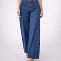 Wide - Leg Raw Denim Jeans - ELLY