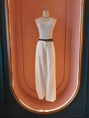 Wide - Leg Tailored Pants – Panna - ELLY