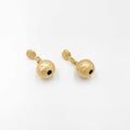 18 karat gold plated copper earrings earrings - ELLY