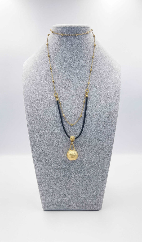 18 karat gold plated copper necklace - ELLY
