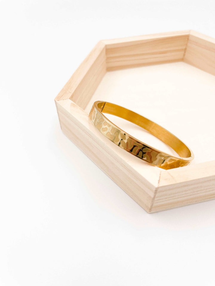 18 karat gold plated stainless bracelet - ELLY
