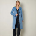 Blue Long Coat - ELLY