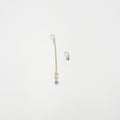 Blue Ornament 18-Karat Gold-Plated Brass Earrings - ELLY