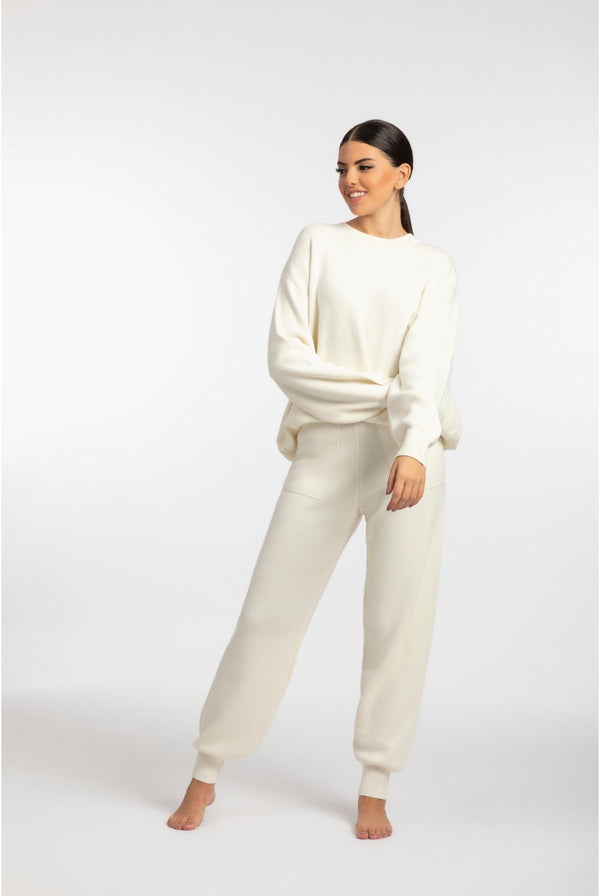 Cashmere Light Beige Bliss Loungewear Set - ELLY