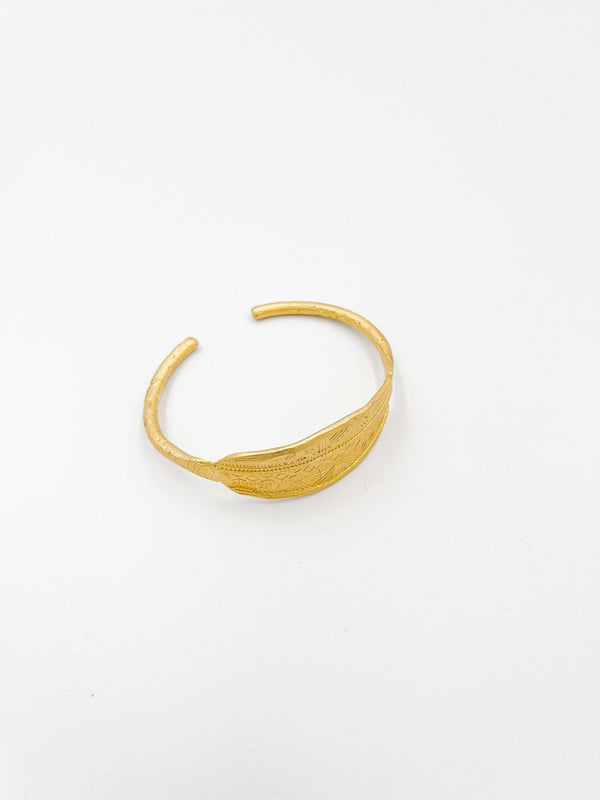 Copper bracelet coated in gold rhodium - ELLY