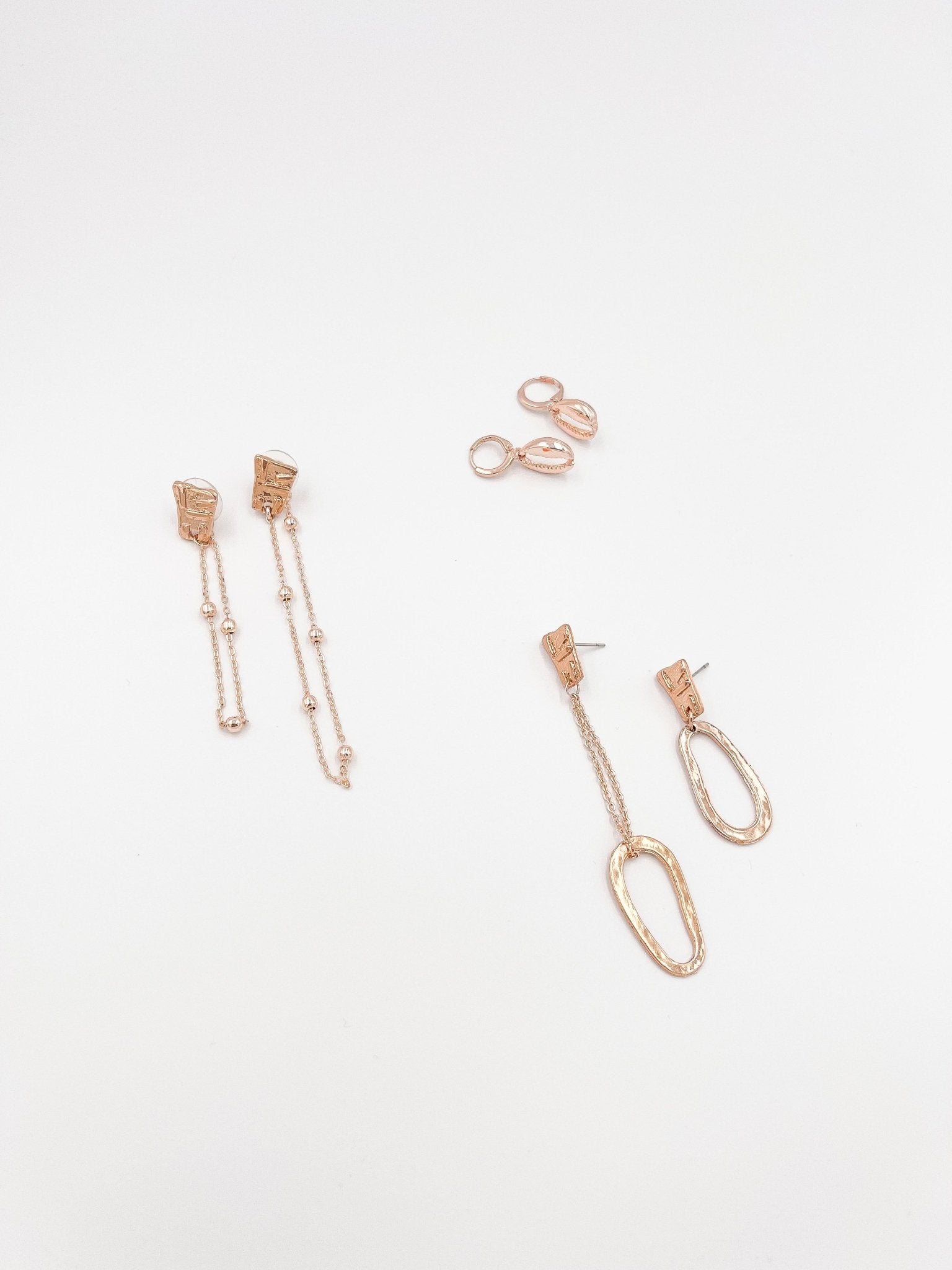 Earring Set, 18 karat gold plated - ELLY