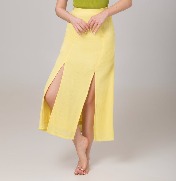 Empire Yellow Long Skirt - ELLY