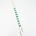 Jade Necklace, gold plated 18 karat - ELLY
