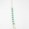 Jade Necklace, gold plated 18 karat - ELLY