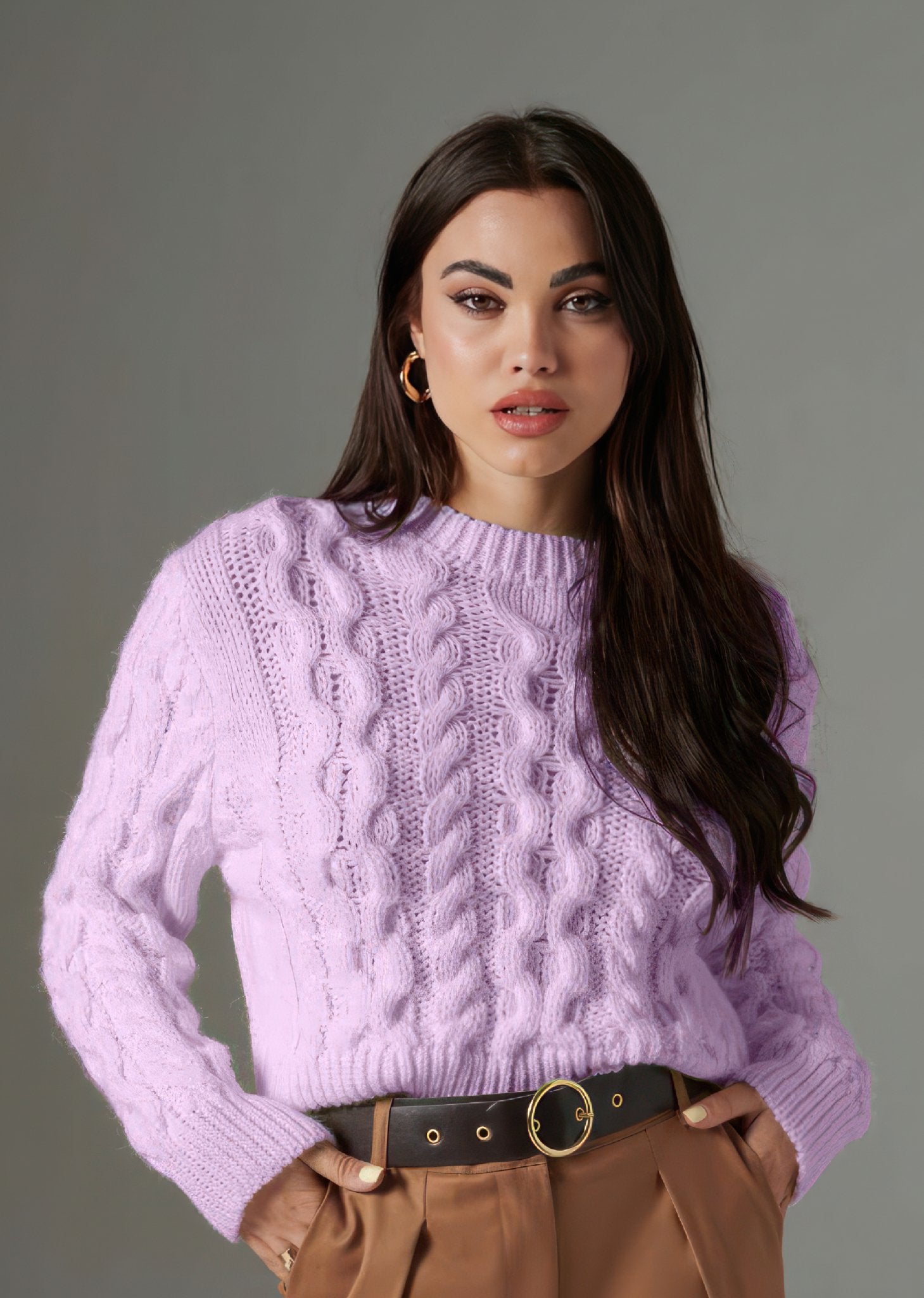 Mauve color outlet sweater