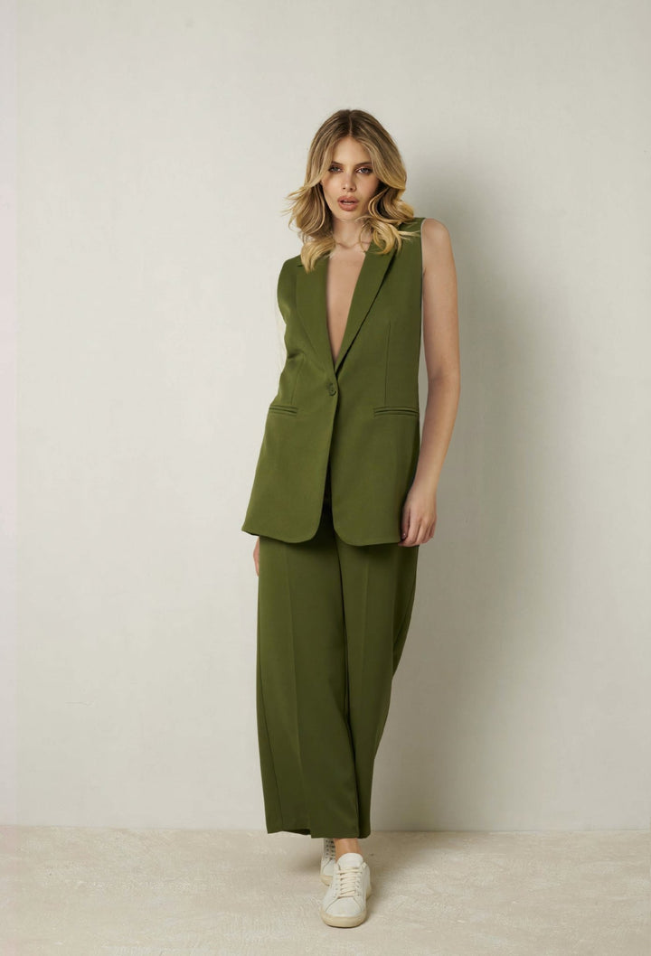 Olive Green Pants - ELLY