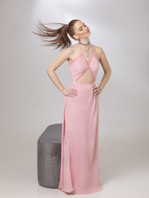 Peach Pink Dress - ELLY