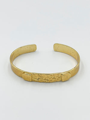 Rhodium coated brass bracelet - ELLY