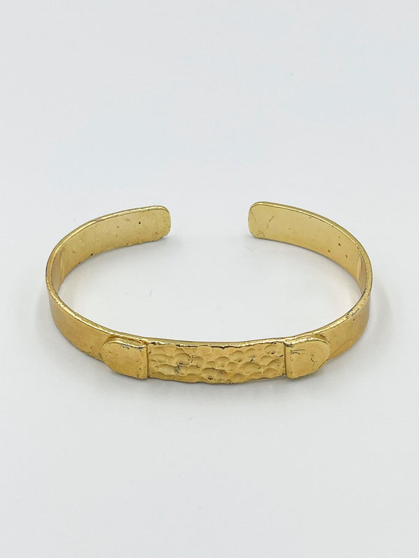 Rhodium coated brass bracelet - ELLY