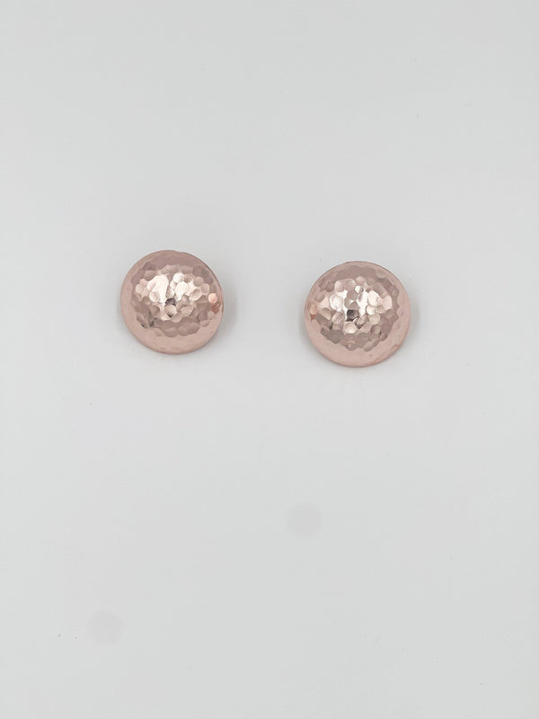 Rhodium coated brass earrings - ELLY