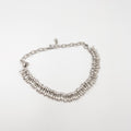 Silver plated brass anklet - ELLY