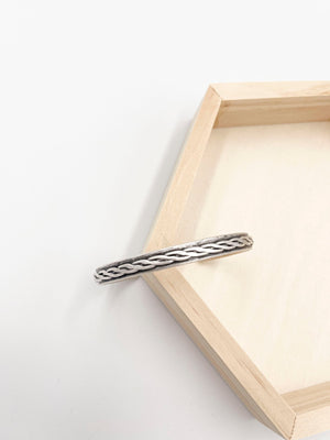 Silver plated brass bracelet - ELLY