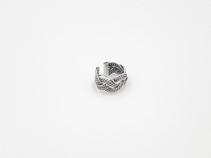 Silver plated brass ring - ELLY