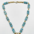 Stunning necklace, featuring an 18-karat gold-plated chain and gorgeous colored nacre stone - ELLY