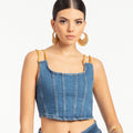 Top with Gold Straps - ELLY