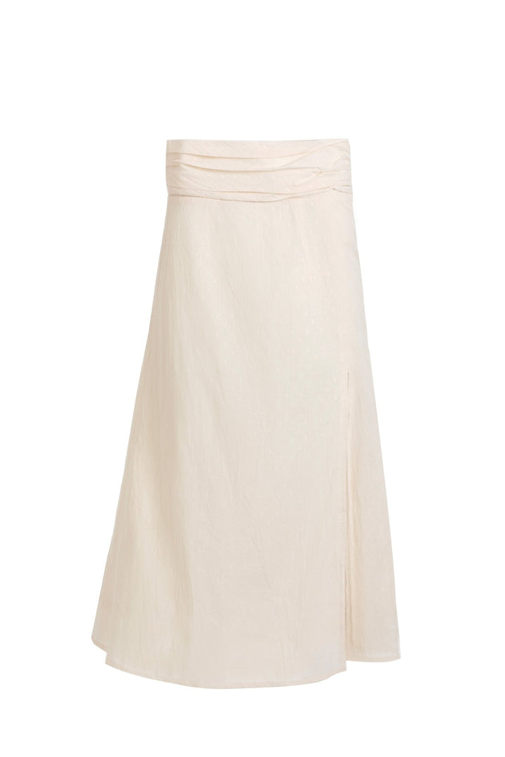 White Midi Skirt - ELLY
